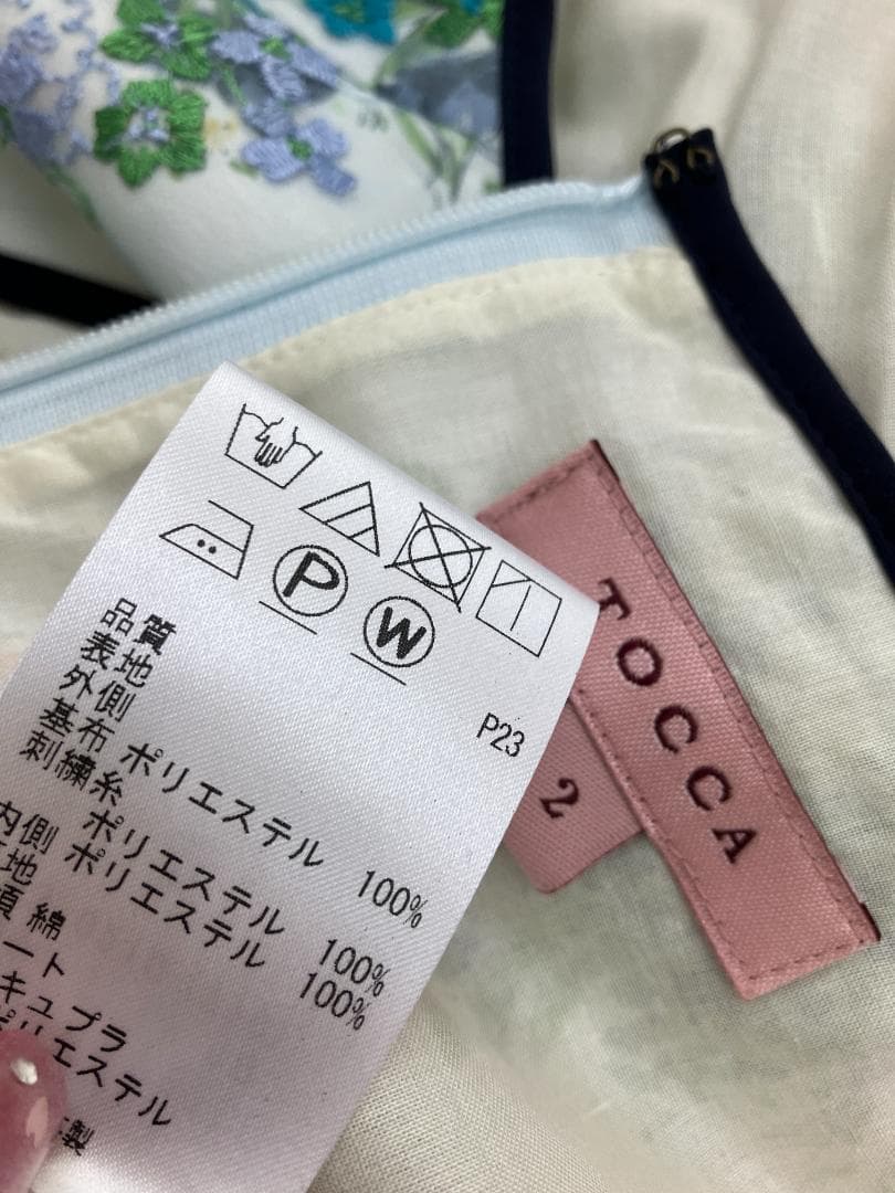 （K04301）トッカ　TOCCA　洗える！　ＳＵＮＲＡＹ　ドレス　ワンピース