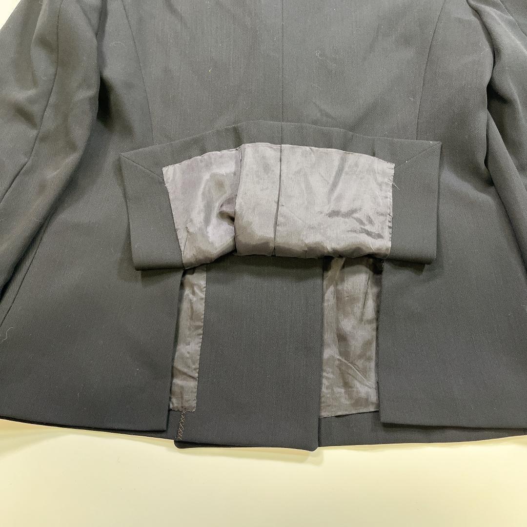 MaxMara ダブル テーラードジャケット 白タグ 黒 38 M