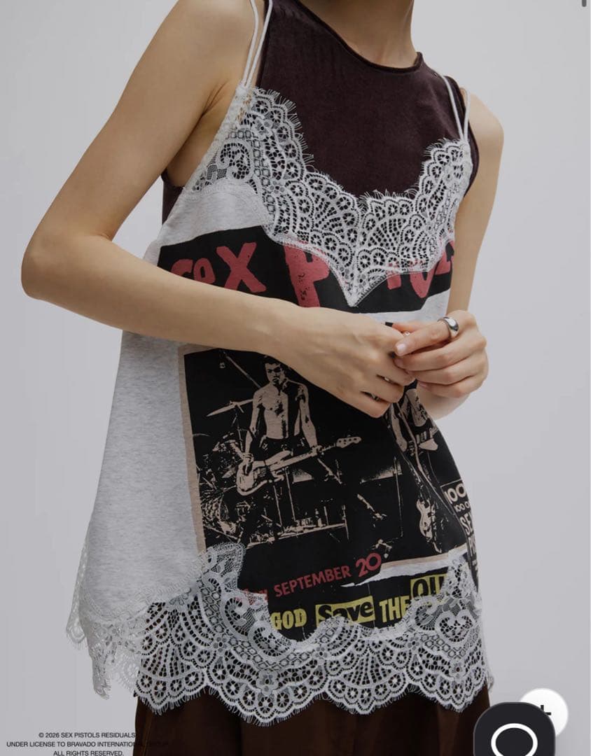 トップス AMERI Sex Pistols LINGERIE CAMISOLE