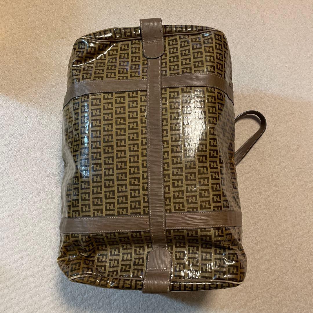 Fendi ズッカ柄　ボストンバッグ 大容量 ブラウン