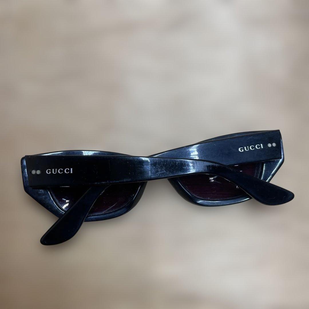 GUCCI ブルー キャットアイ サングラス