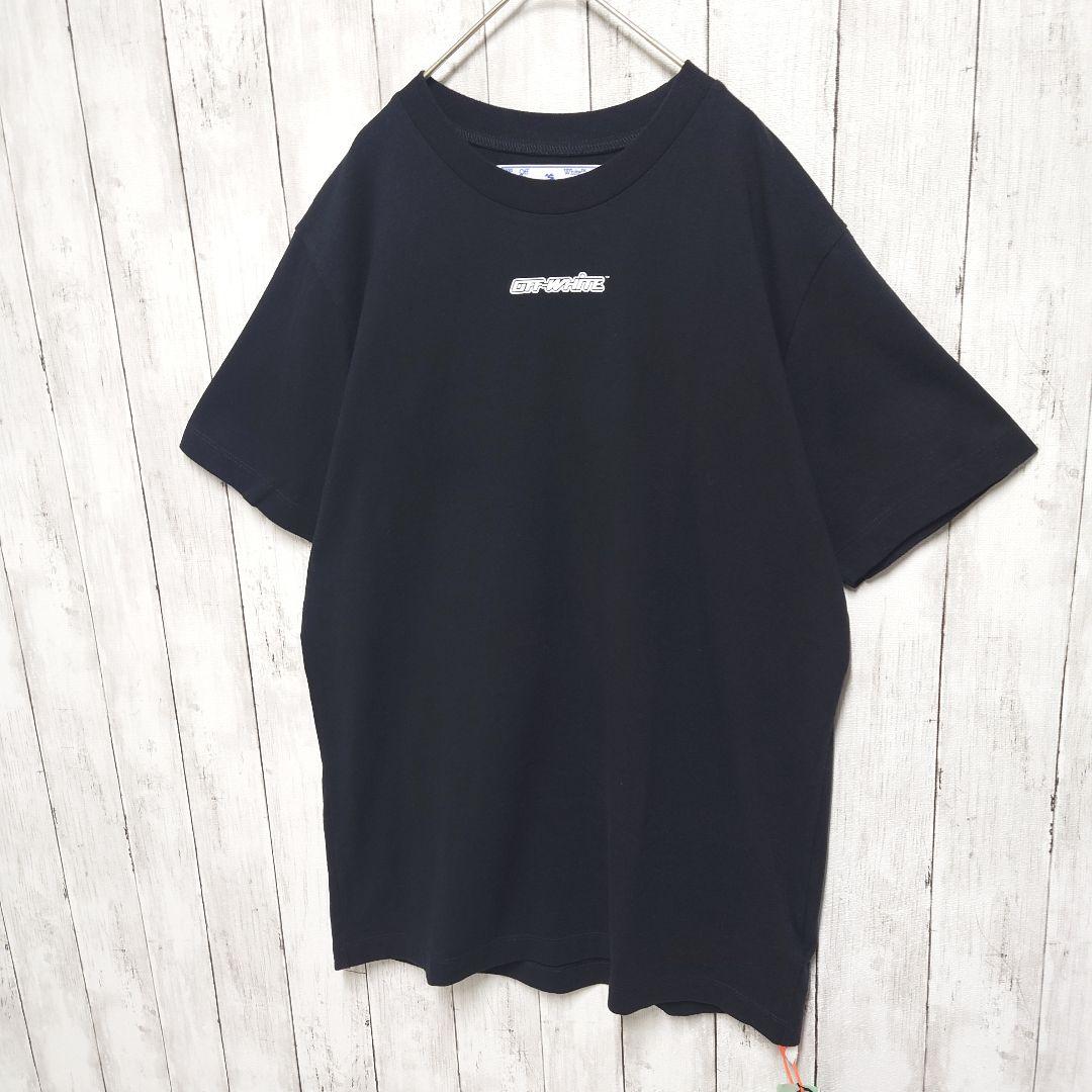 【QR鑑定済】オフホワイト　マーカー　クロスアロー　バックプリント　Tシャツ
