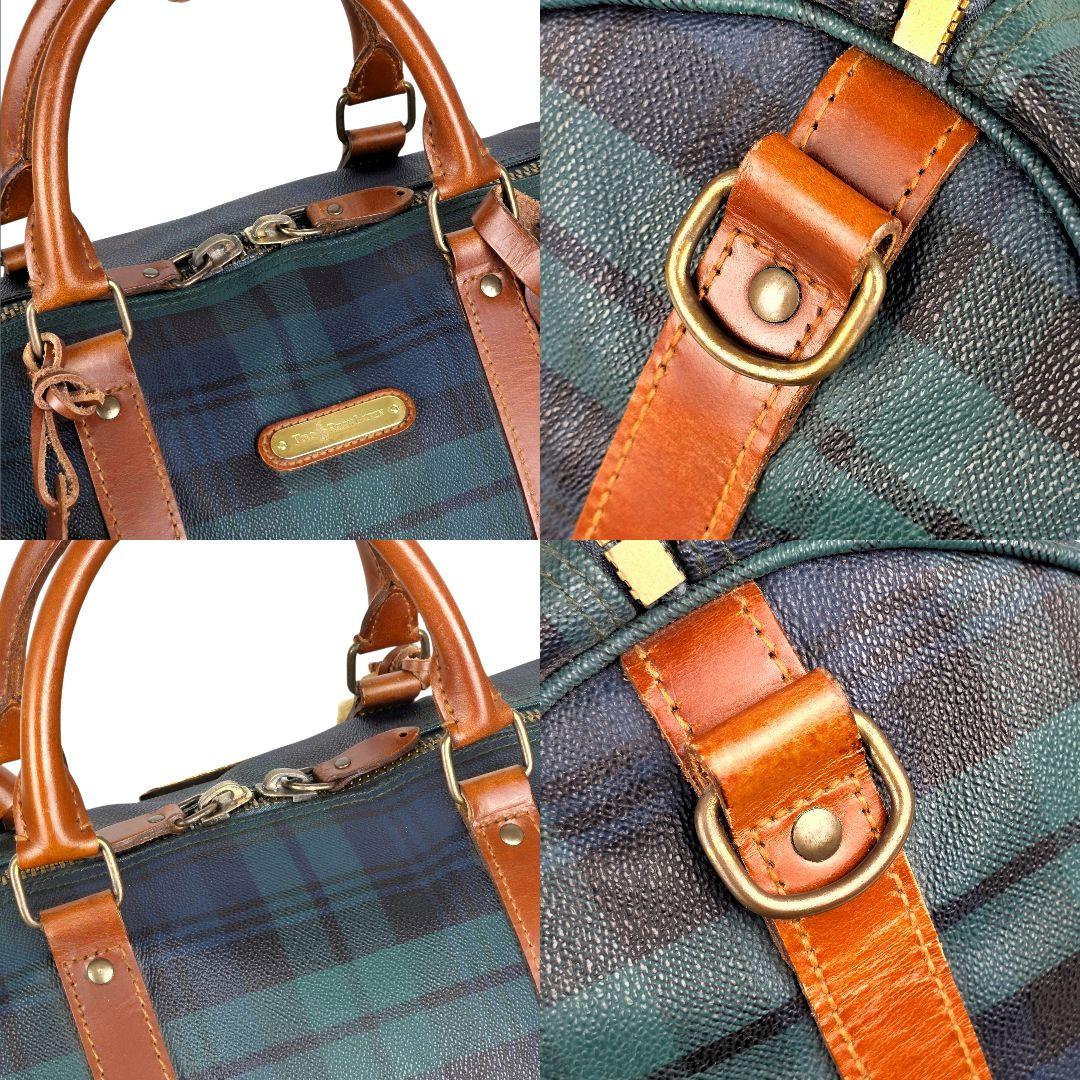 美品 ラルフローレン RALPH LAUREN ブラックウォッチ ボストンバッグ