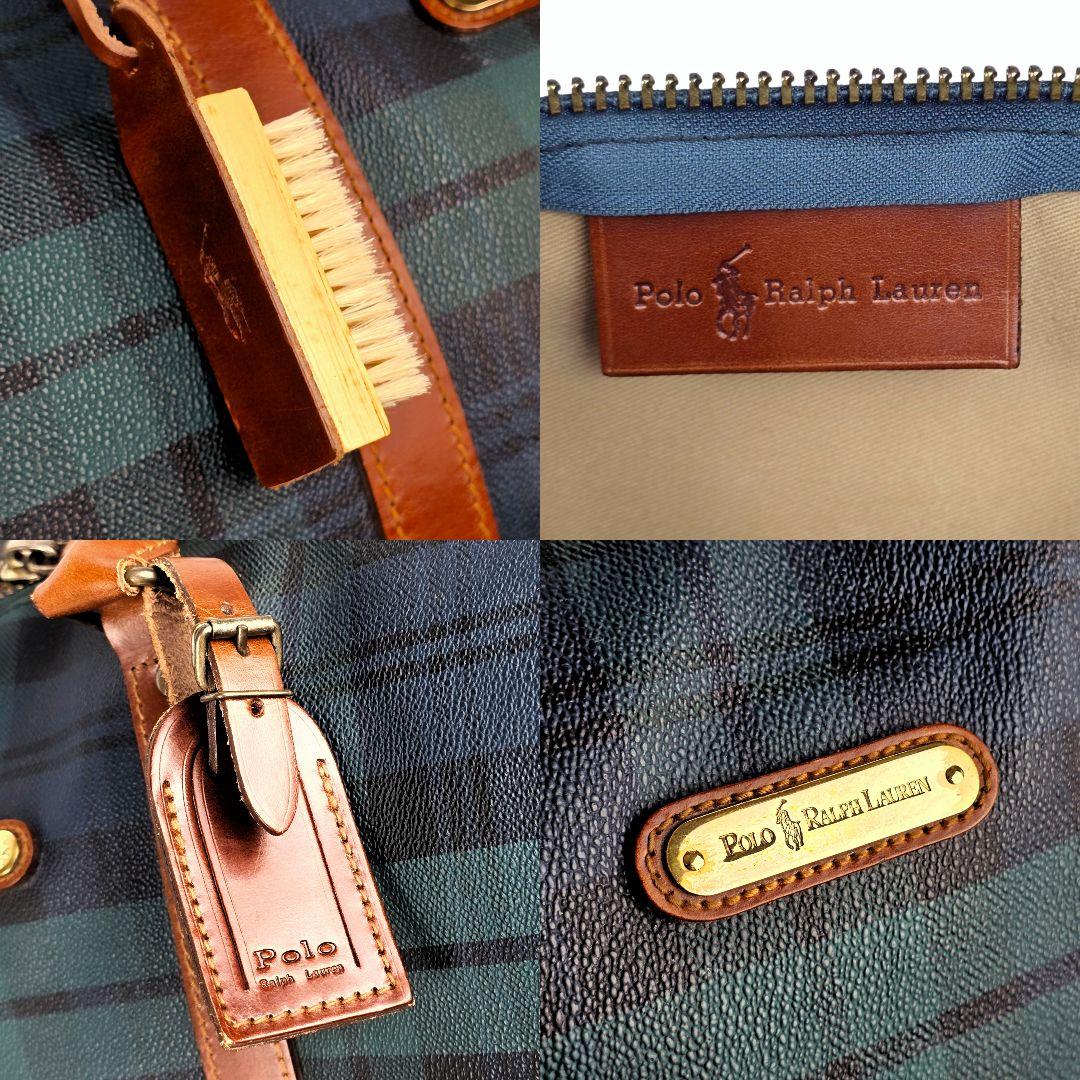 美品 ラルフローレン RALPH LAUREN ブラックウォッチ ボストンバッグ