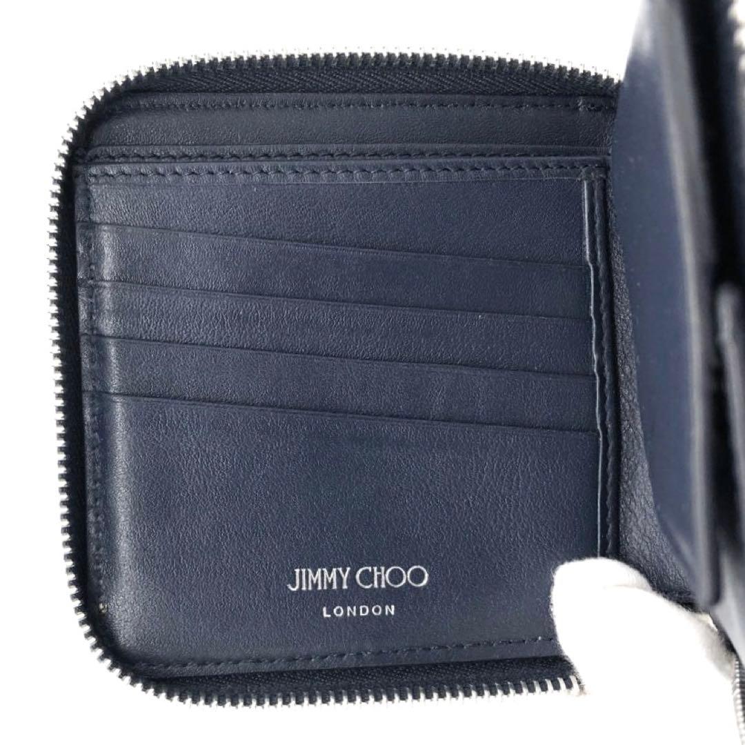 専用✨ジミーチュウ レザー　二つ折り財布 スター　スタッズ ラウンドファスナー