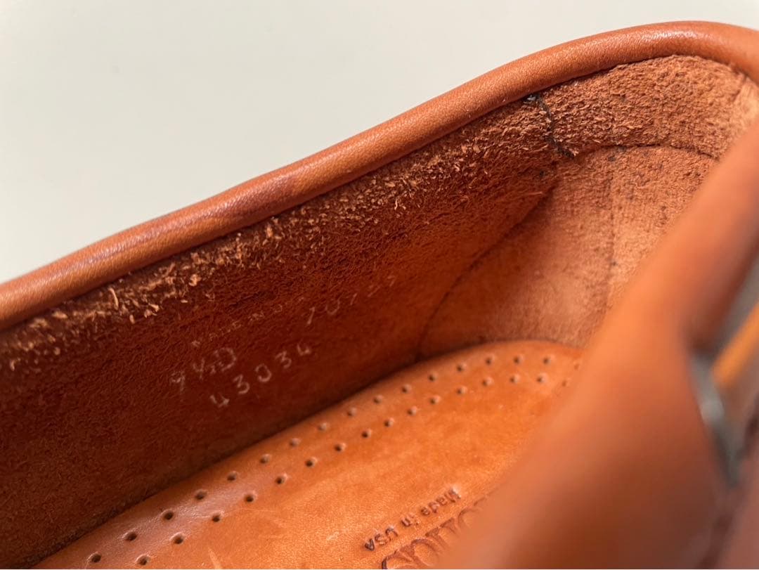 未使用品◎アレンエドモンズ Muldoon キルトローファー 茶 9.1/2D◎