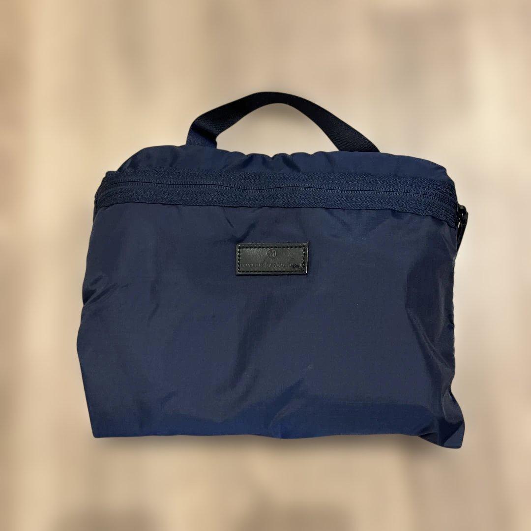 PORTER BY MONOCLE ネイビー ナイロン ボストンバッグ 中型