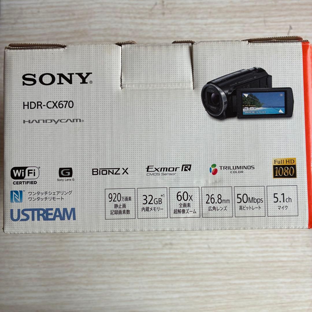 SONY HDR-CX670 ビデオカメラ 本体