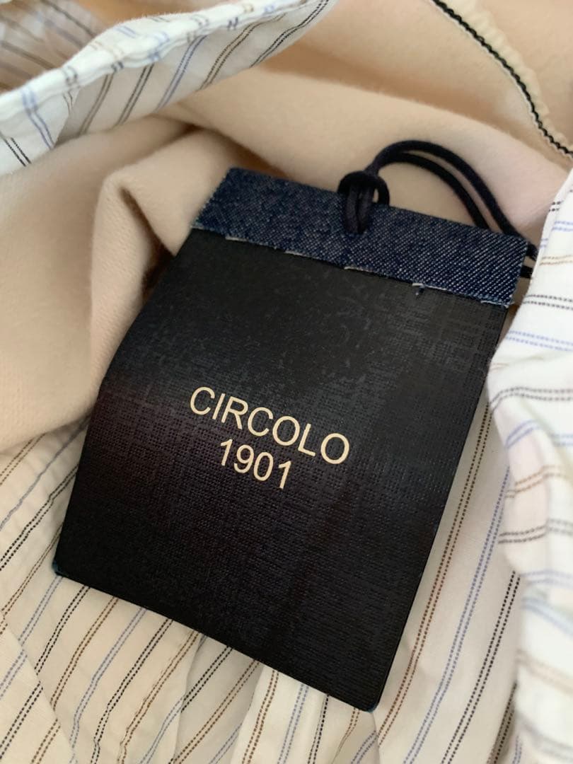 CIRCOLO1901チルコロ1901パンツアイボリー綿混サイズ56¥31900