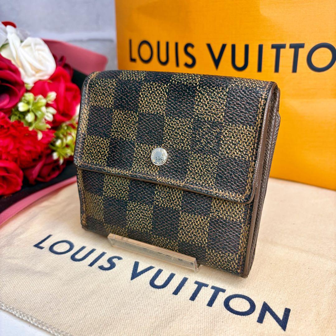 ✨美品✨ヴィトン ポルトモネビエカルトクレディ ダミエ Wホック 折財布