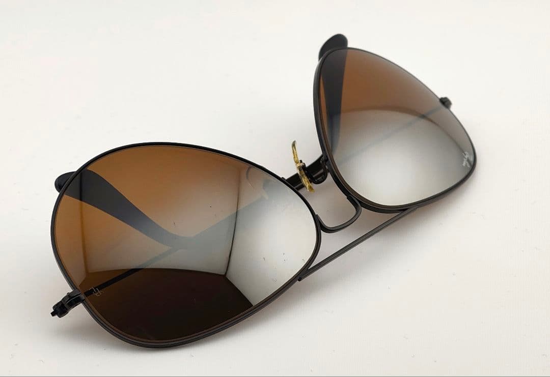 ビンテージ　B&L Ray-Ban アビエーター ハーフミラー