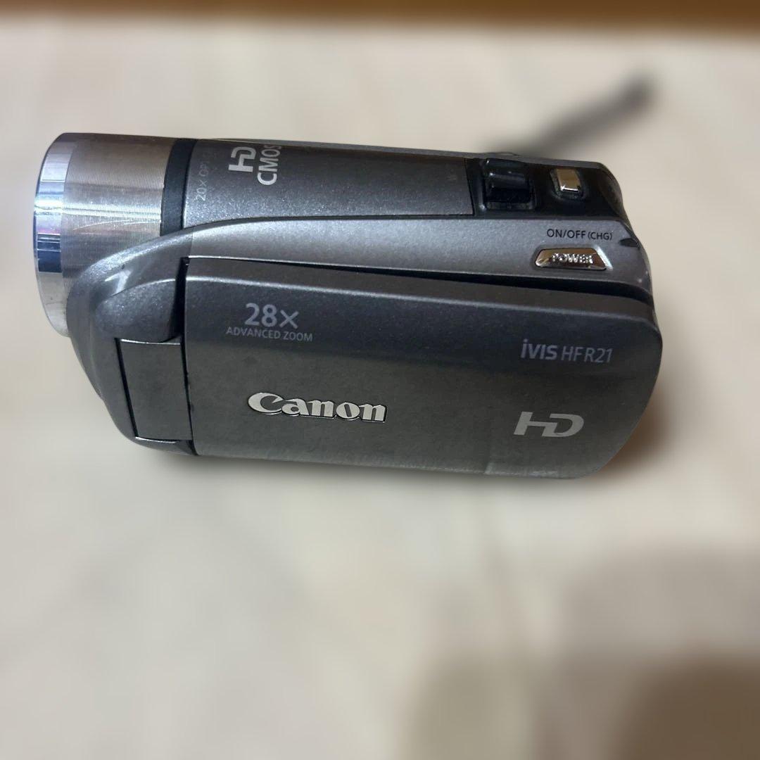 キャノン　ivis hf r21 動作品　ビデオカメラ