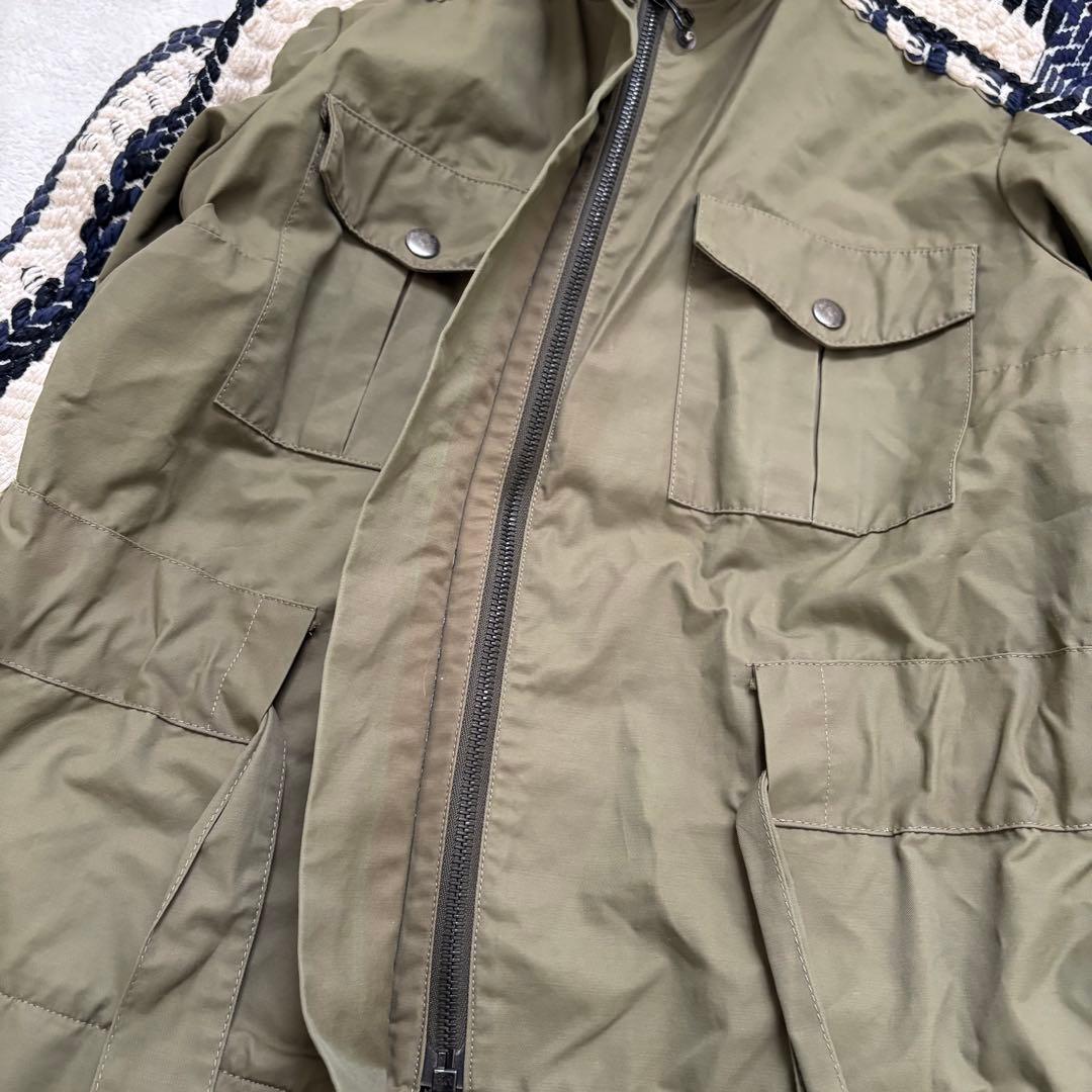 sea newyorkフリンジ付き オリーブミリタリージャケット