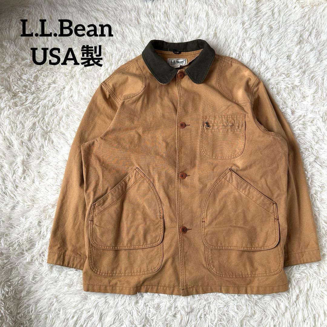 L.L.Bean カバーオール USA製 ブラウン L ハンティングジャケット