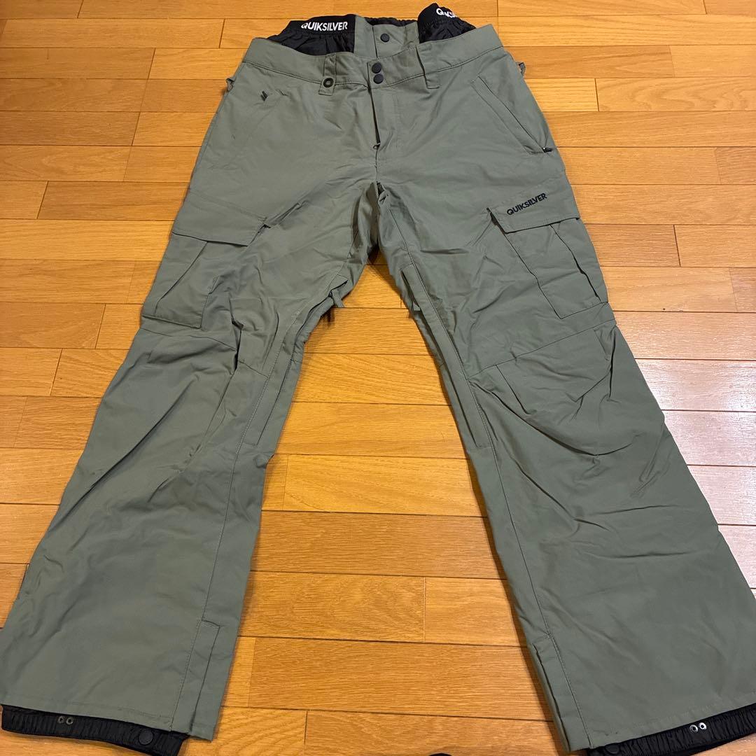 QUIKSILVER スノーボードパンツ オリーブグリーン