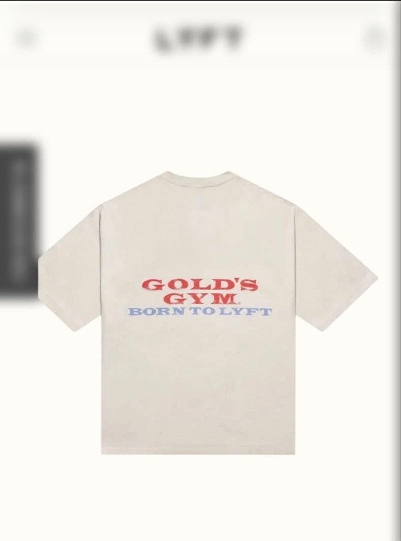LÝFT GOLD'S GYM VINTAGE LOGO BIG T-SHIRT