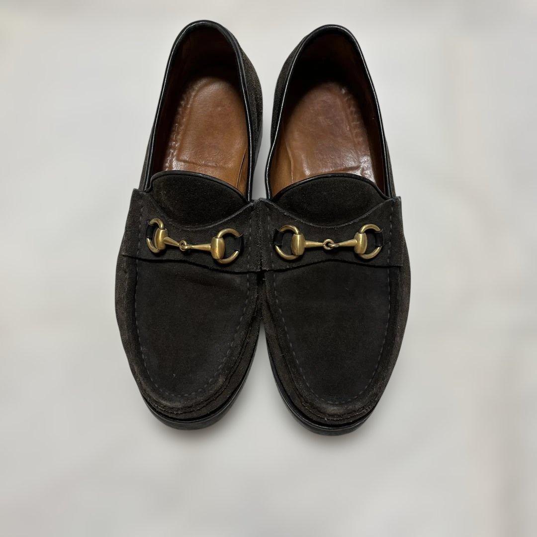 グッチ　ホースビット　ローファー スウェードGUCCI　41.5