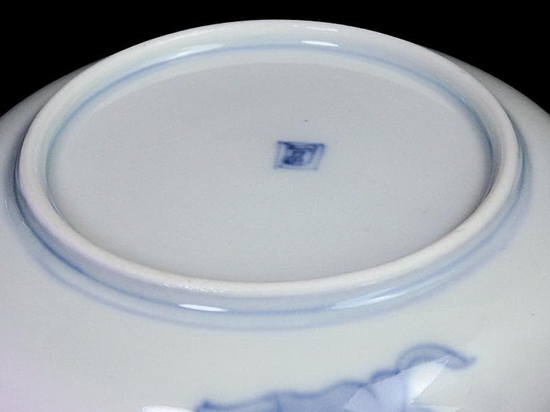 古伊万里　色絵　桐に鳳凰　団龍紋の図　４寸半皿　A809 AS-DAh