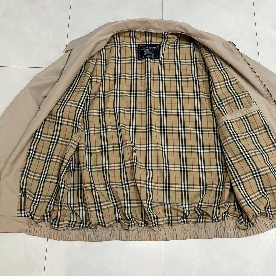 美品 80s Burberry ノバチェック 英国製 ハリントンジャケット