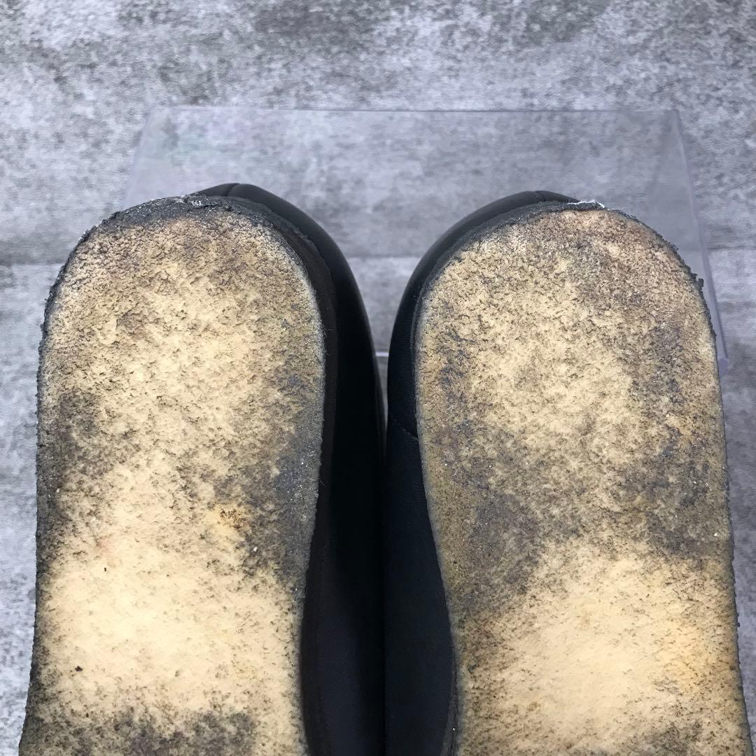 【美品】Clarks クラークス Wallabee レザー ブーツ　ブラック