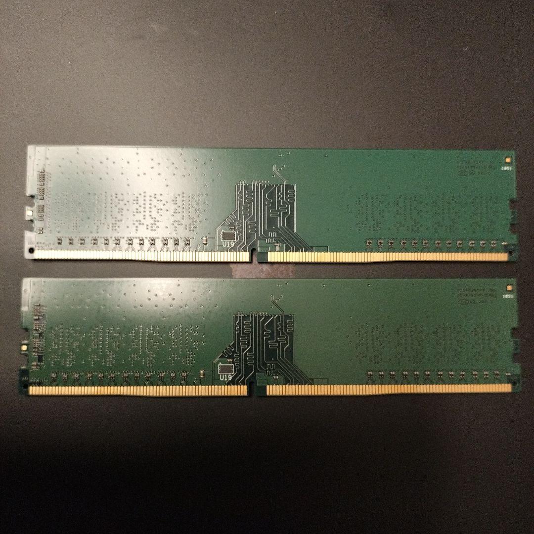 crucial DDR4 8GB 2666MHz メモリ × 2枚(計16GB)
