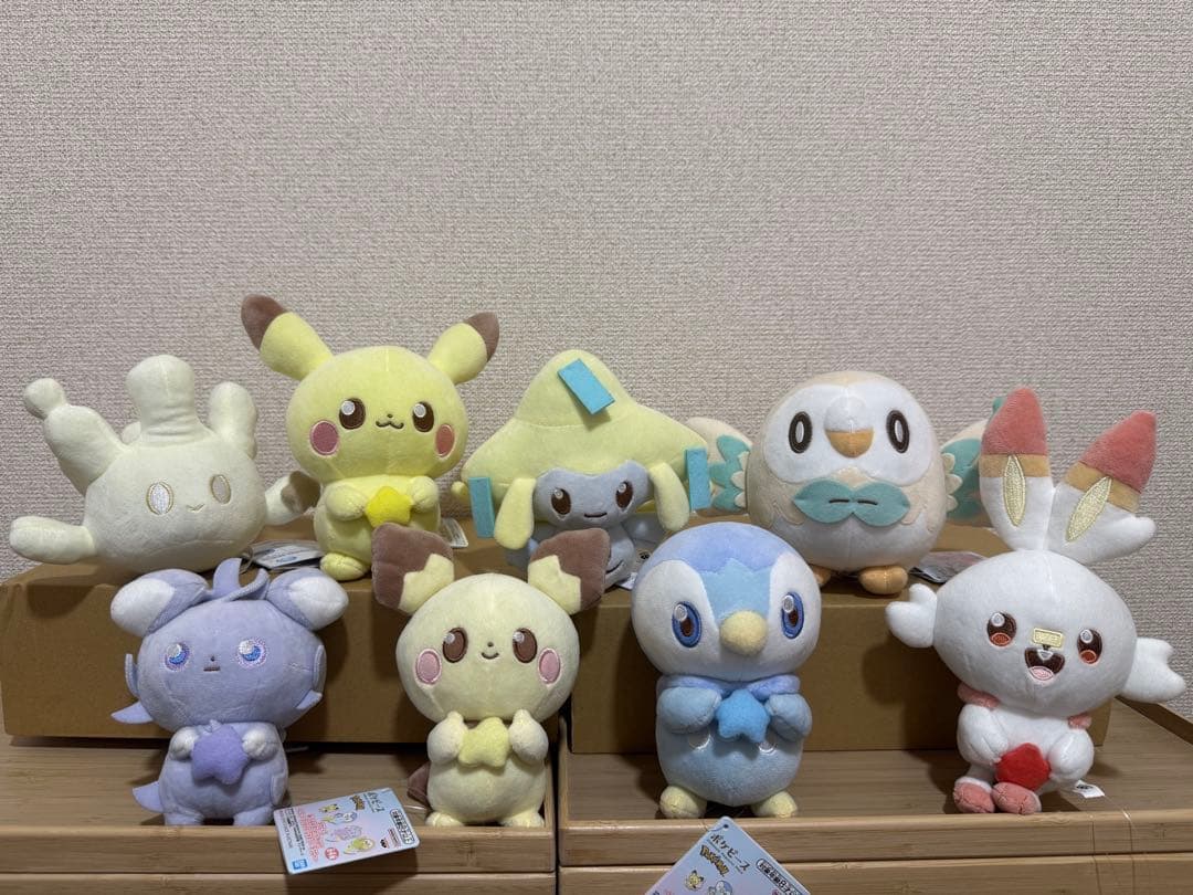 ポケモン ポケピースぬいぐるみ　おいしいじかん＆Starty Night　12体
