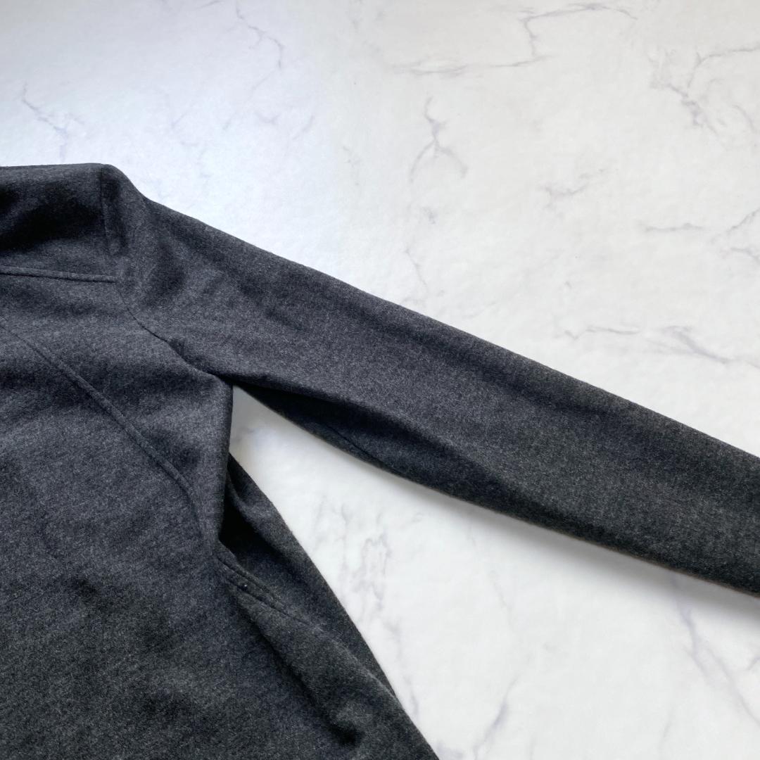 美品✨ヘルムートラング レザーパイピング ドレープ カーディガン XS