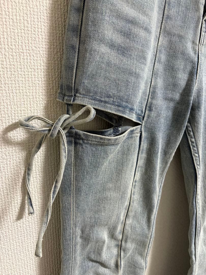 RESEXXY フレアデザインカットアウトデニムパンツ XSサイズ