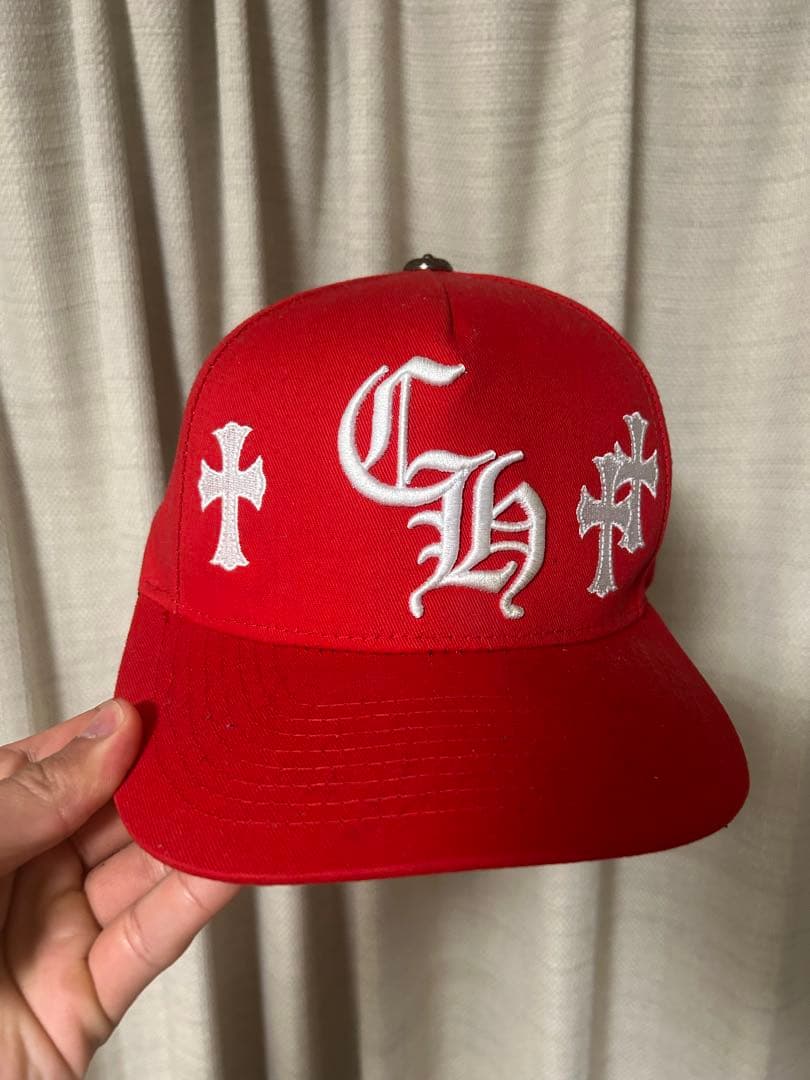 クロムハーツ　赤　キャップ