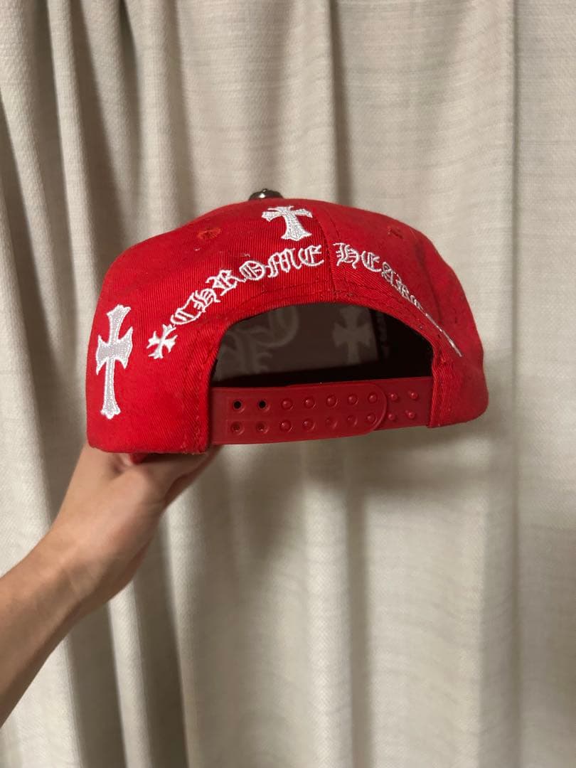 クロムハーツ　赤　キャップ