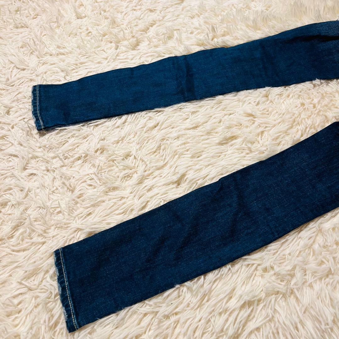 美品　GYDA ジェイダ サイドリップド　スキニーデニムパンツ ジーンズ　春服
