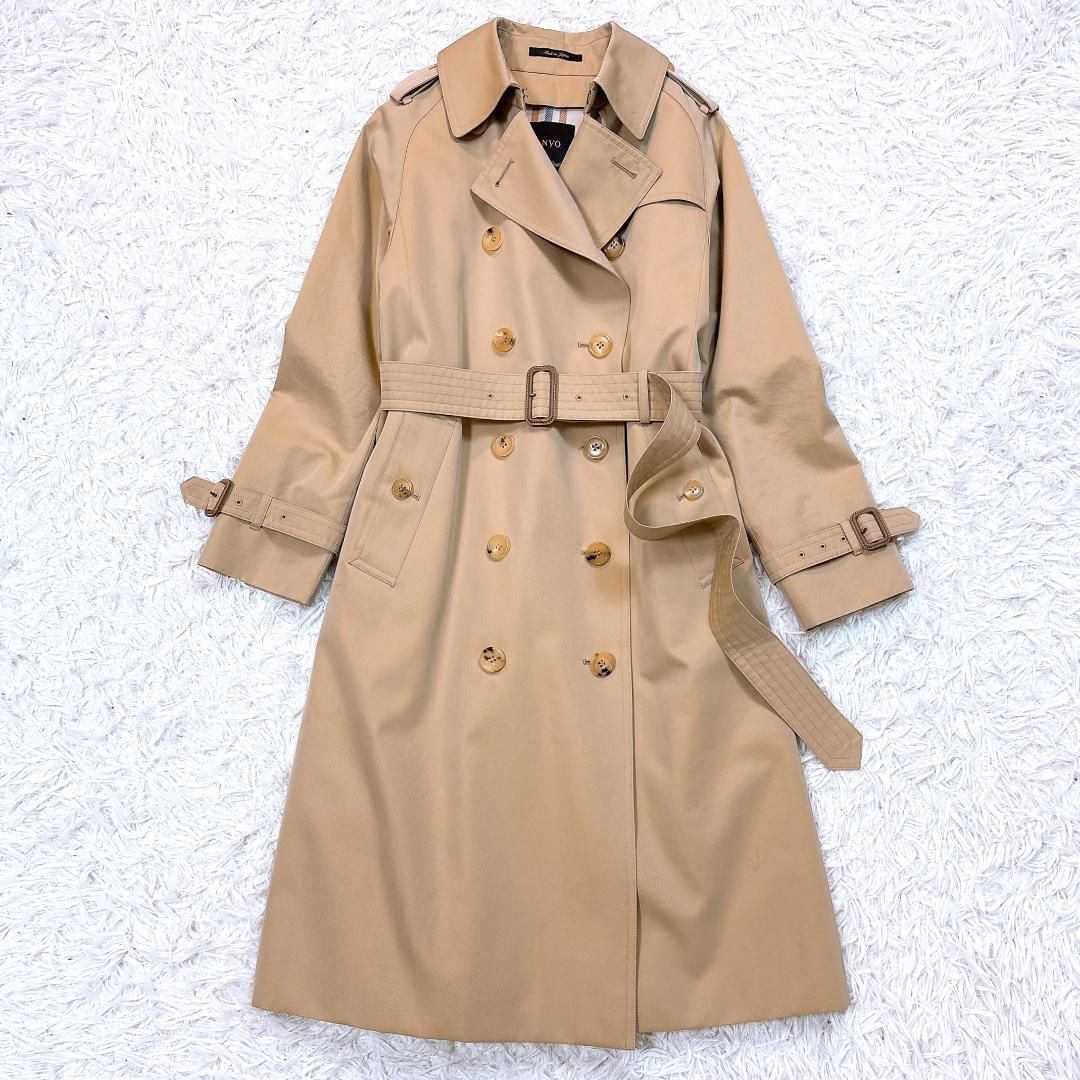 100年コート【極美品】サンヨー クラシックトレンチコート 三陽格子 ライナー付