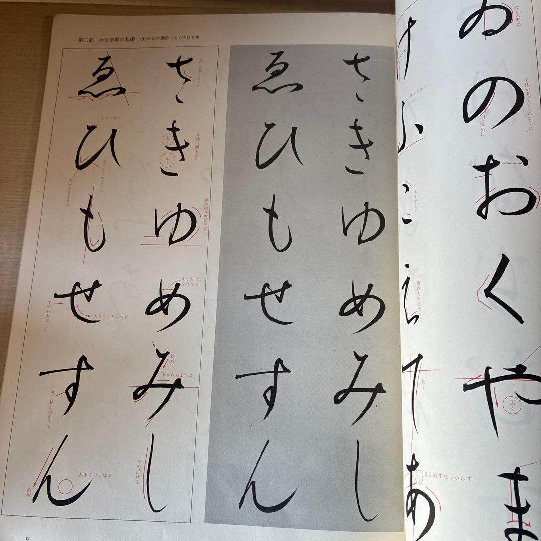 非売品　書道技法 3冊セット（かな・草書・行書） 大型本　縦約37㌢横約26㌢