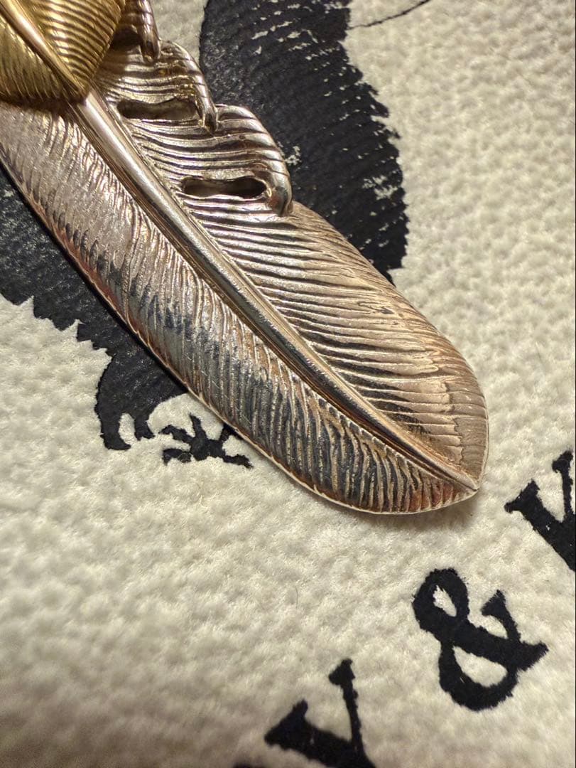 値下げしました。TADY&KING ハートK18フェザーmmサイズ右向き