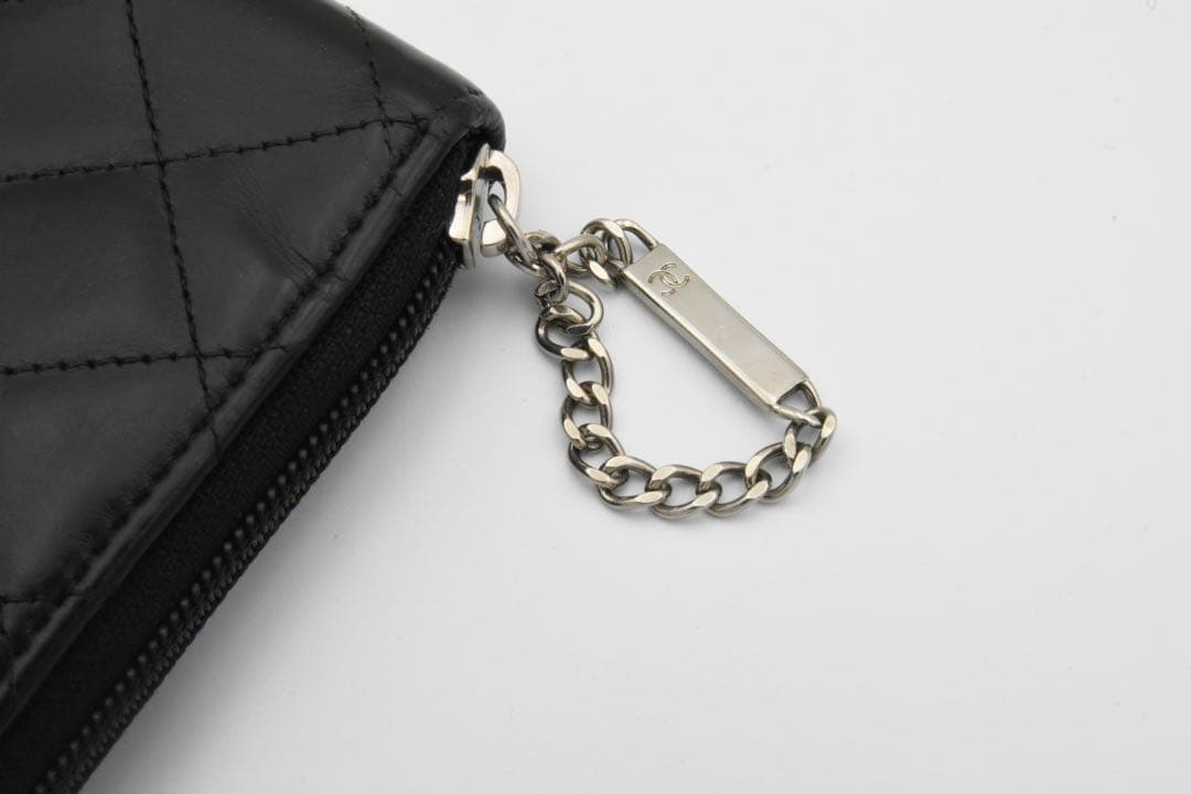 JAPN NET SHOP CHANEL ブラックレザー 三つ折り