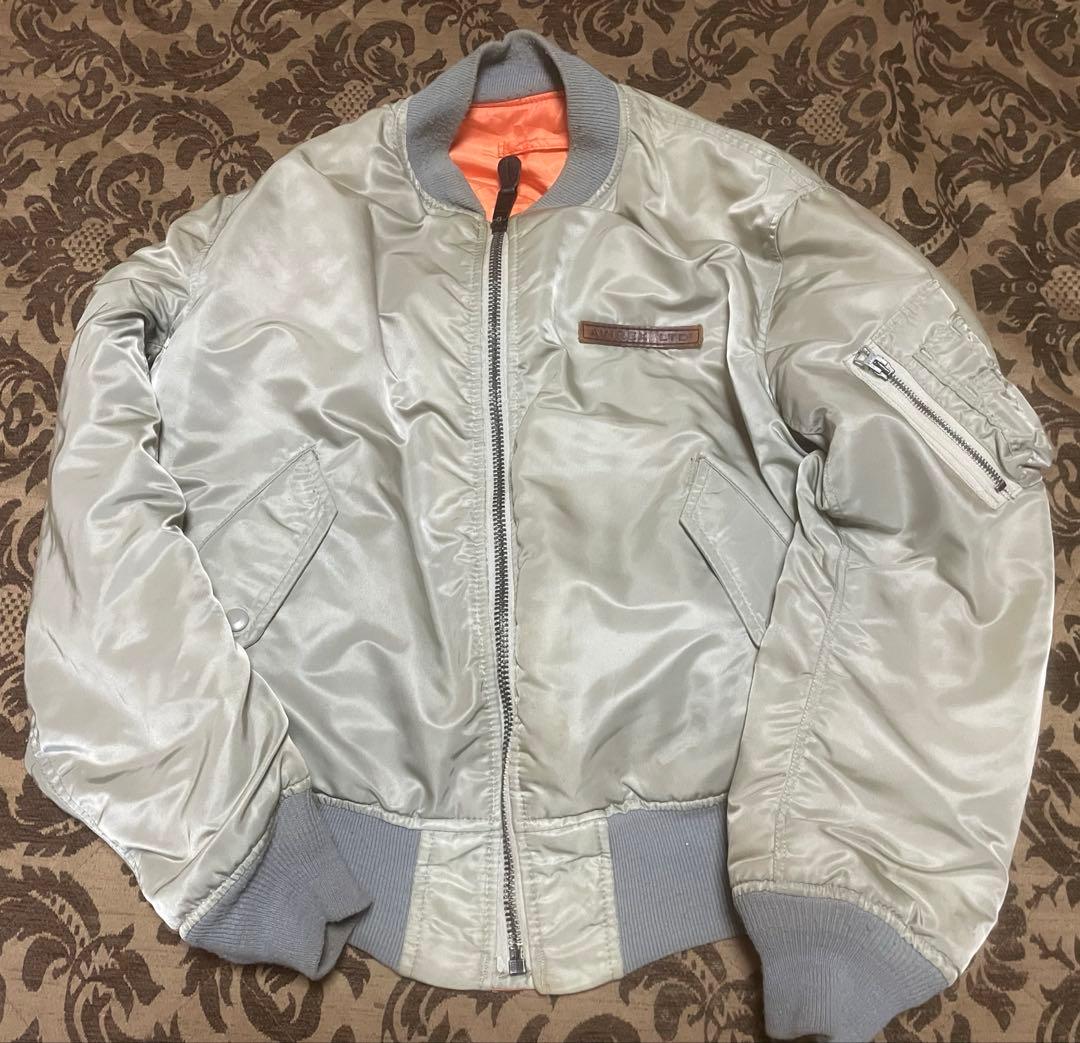 AVIREX MA-1 背面ビッグロゴ サイズS 現状