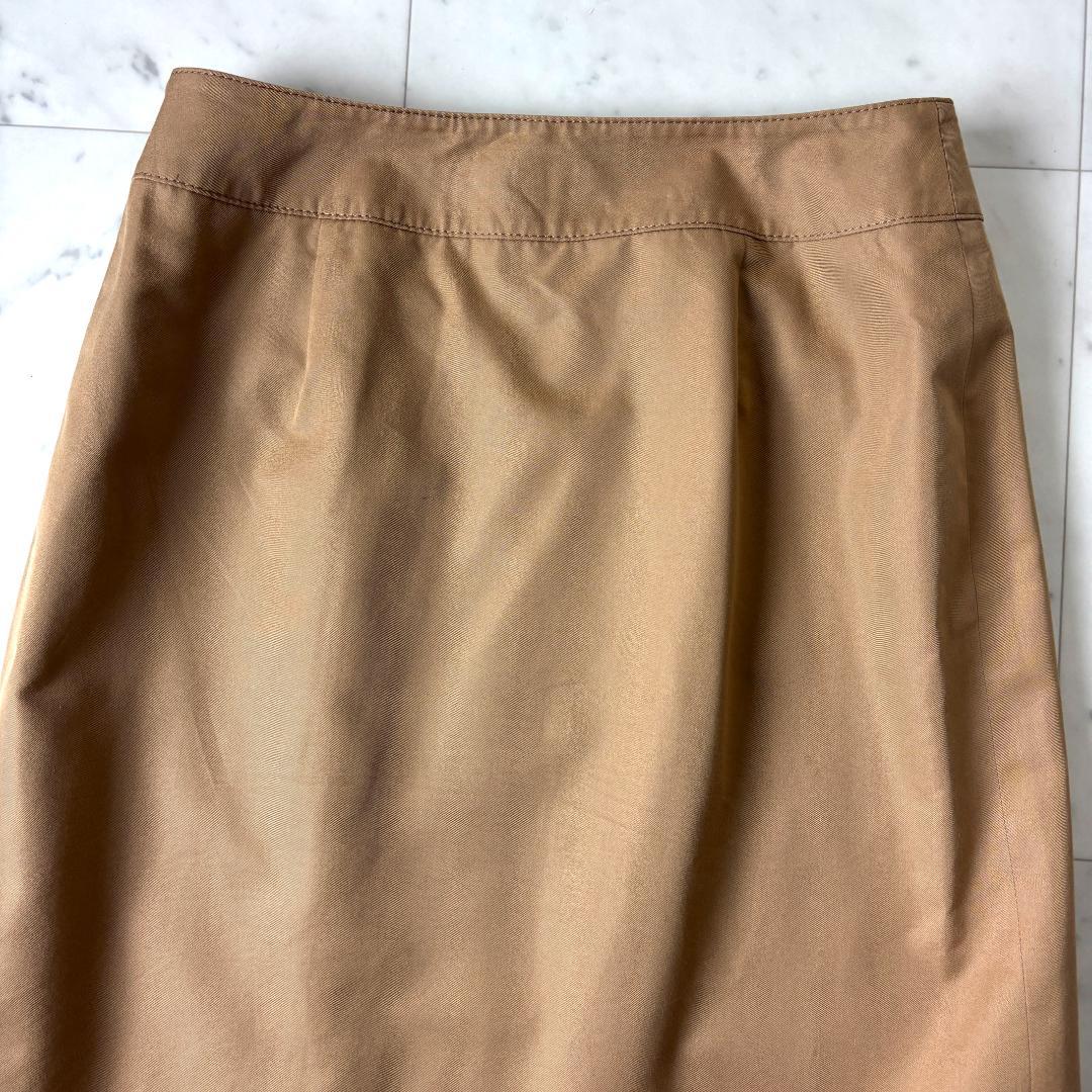 美品✨ バーバリーロンドン L 巻きスカート ノバチェック キャメルブラウン