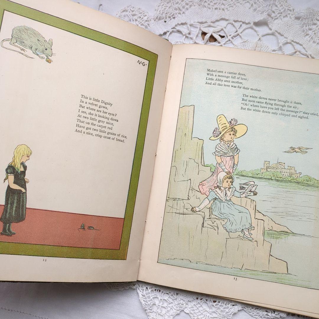 稀少1881年アンティーク絵本 初版本 洋書 児童書 ヴィクトリアン ヴンテージ