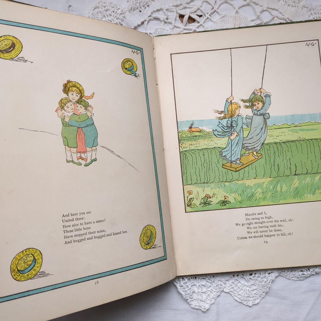 稀少1881年アンティーク絵本 初版本 洋書 児童書 ヴィクトリアン ヴンテージ