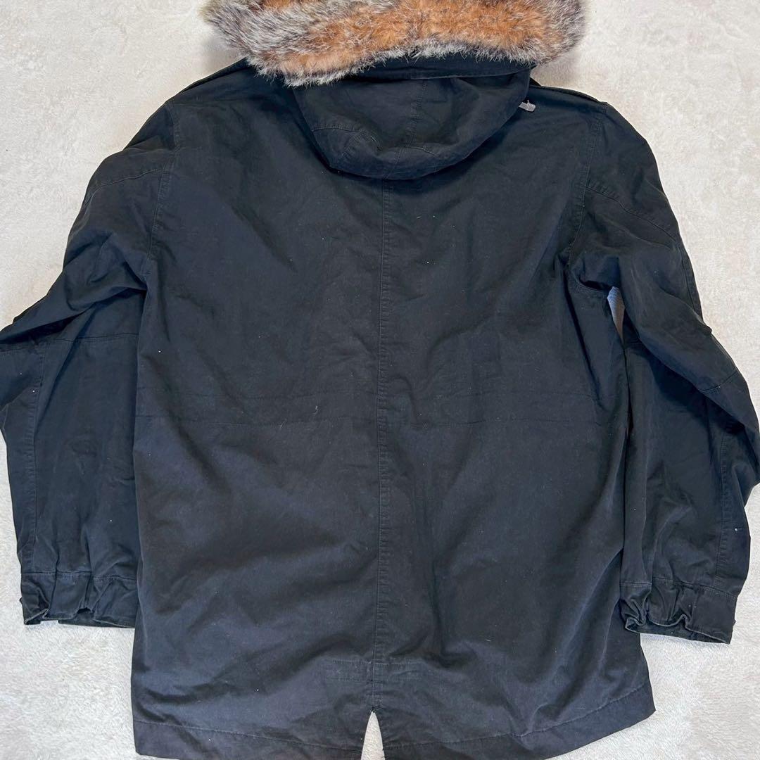 Y2K オールドギャップ GAP モッズコート 鬼ファー ボアライナー付き L