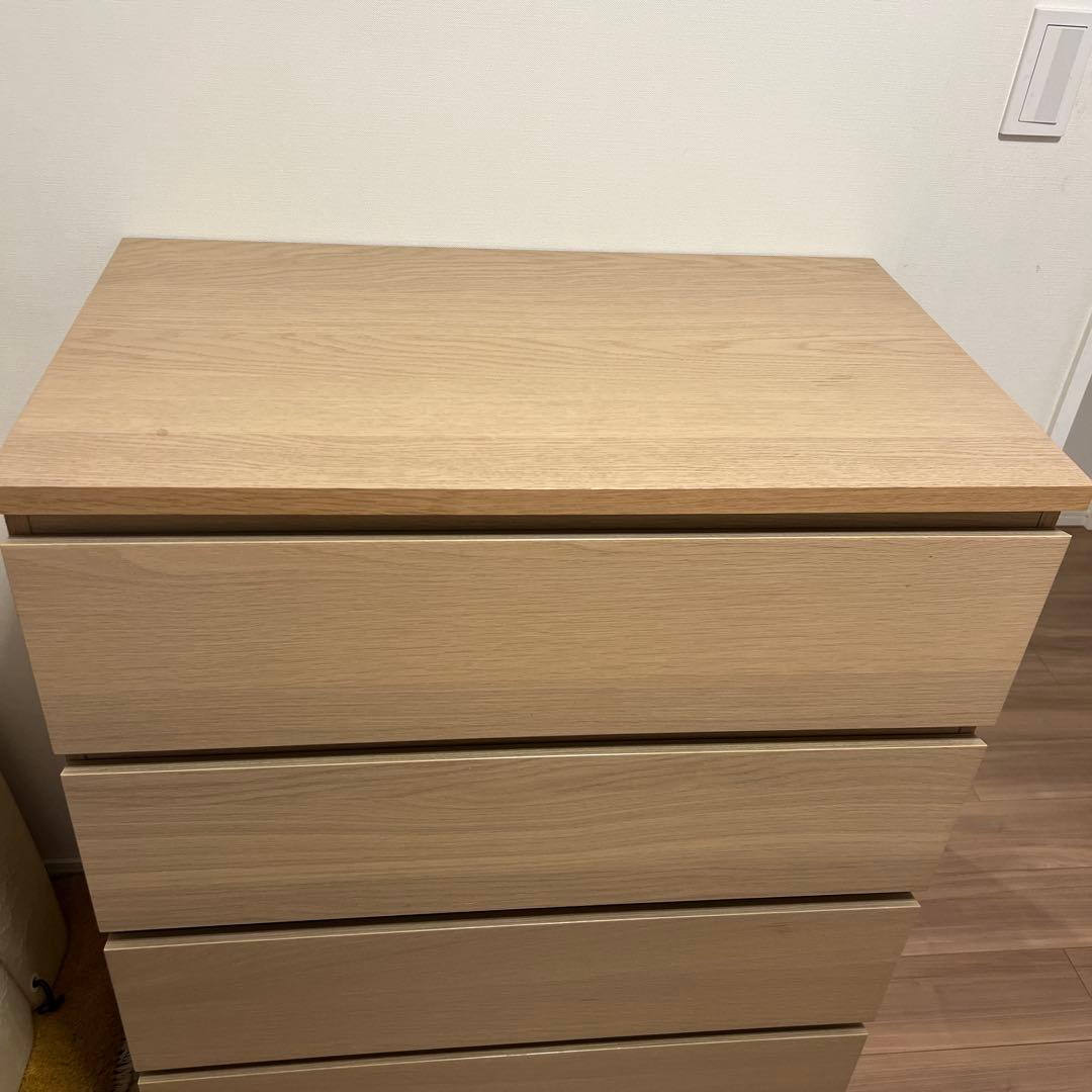 IKEA マルム　4段チェスト　たのめる便送料込み！