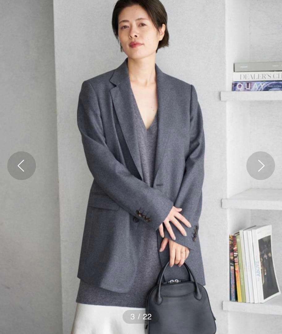 plage Big Tailored ジャケット グレー