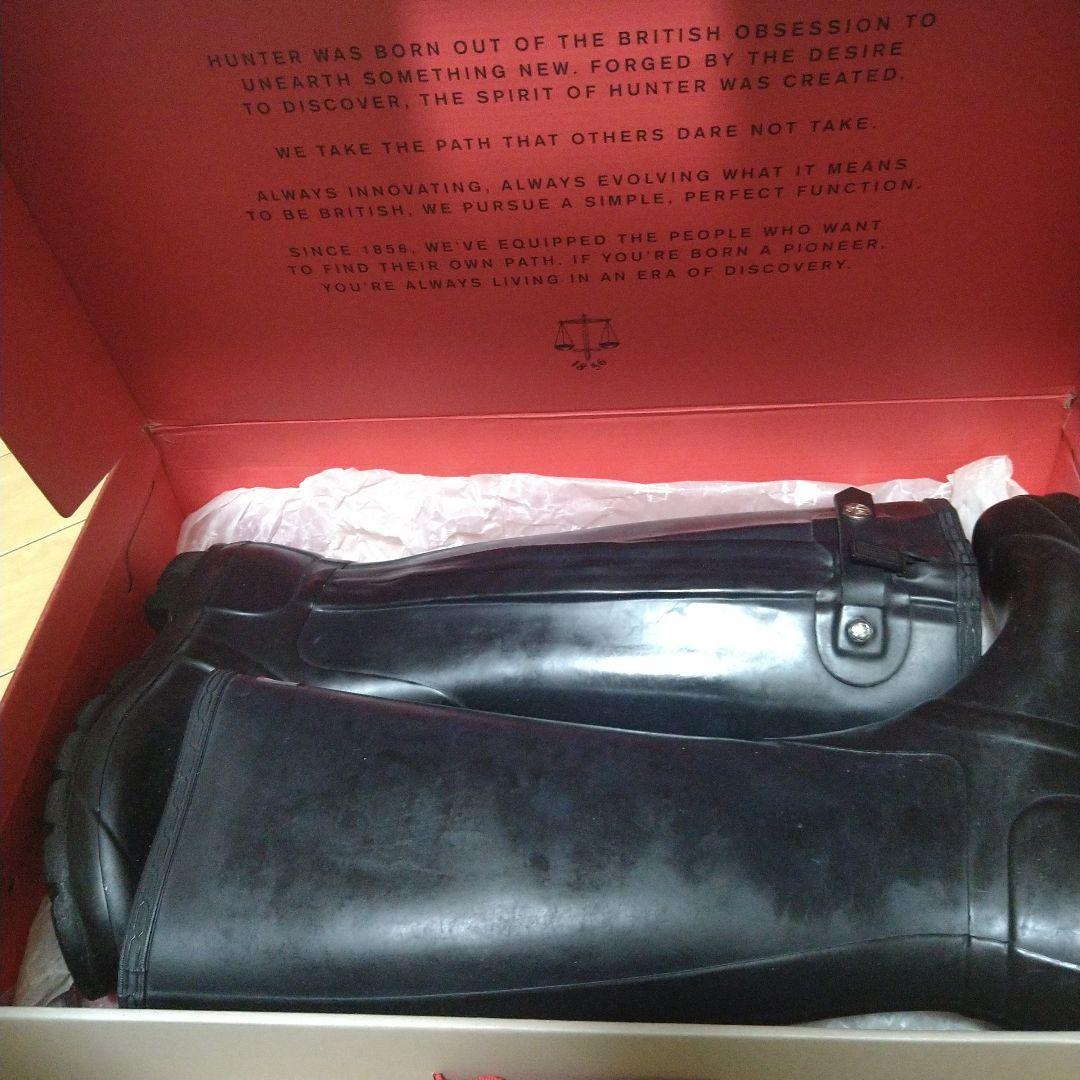 HUNTER ブラック ブーツ サイズ24cm