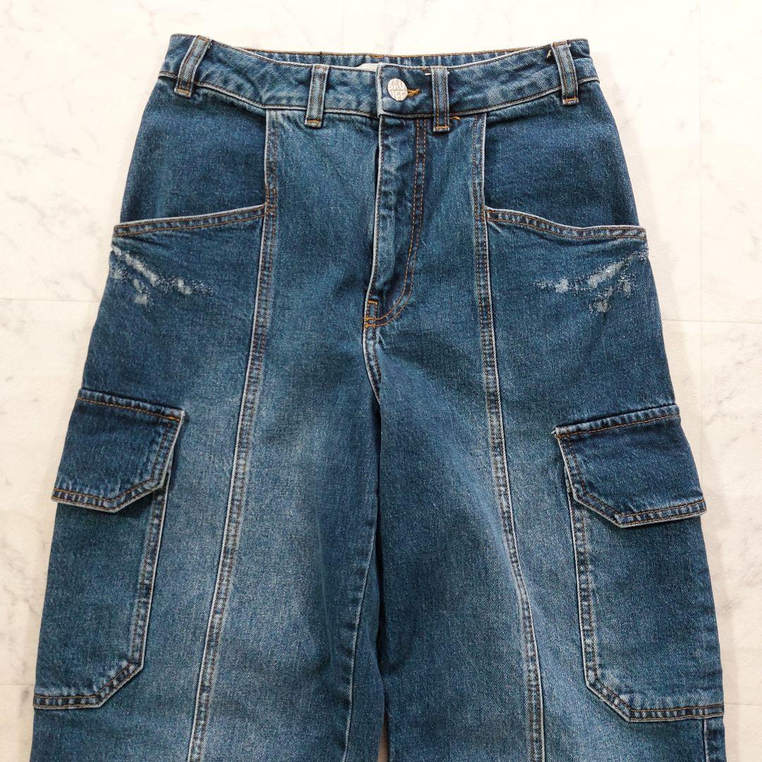 美品 BAUM UND PFERGARTEN 34 デニム カーゴパンツ