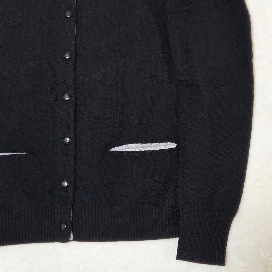 【タグ付き】バーバリー ブルーレーベル 38 羊毛×カシミヤ混 カーディガン