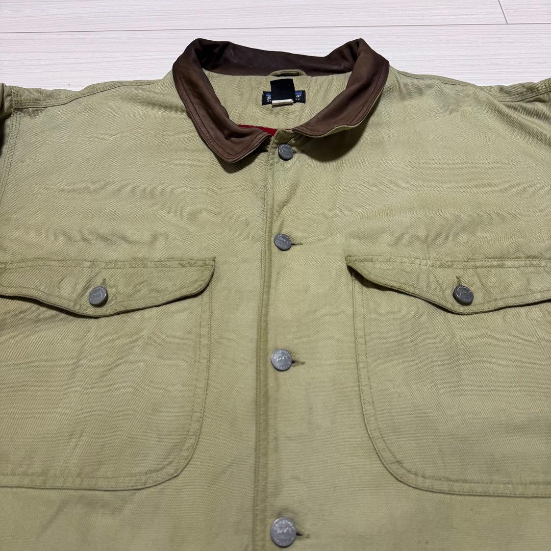 99年製 patagonia nuevorange ヌエボレンジ　襟レザー90s