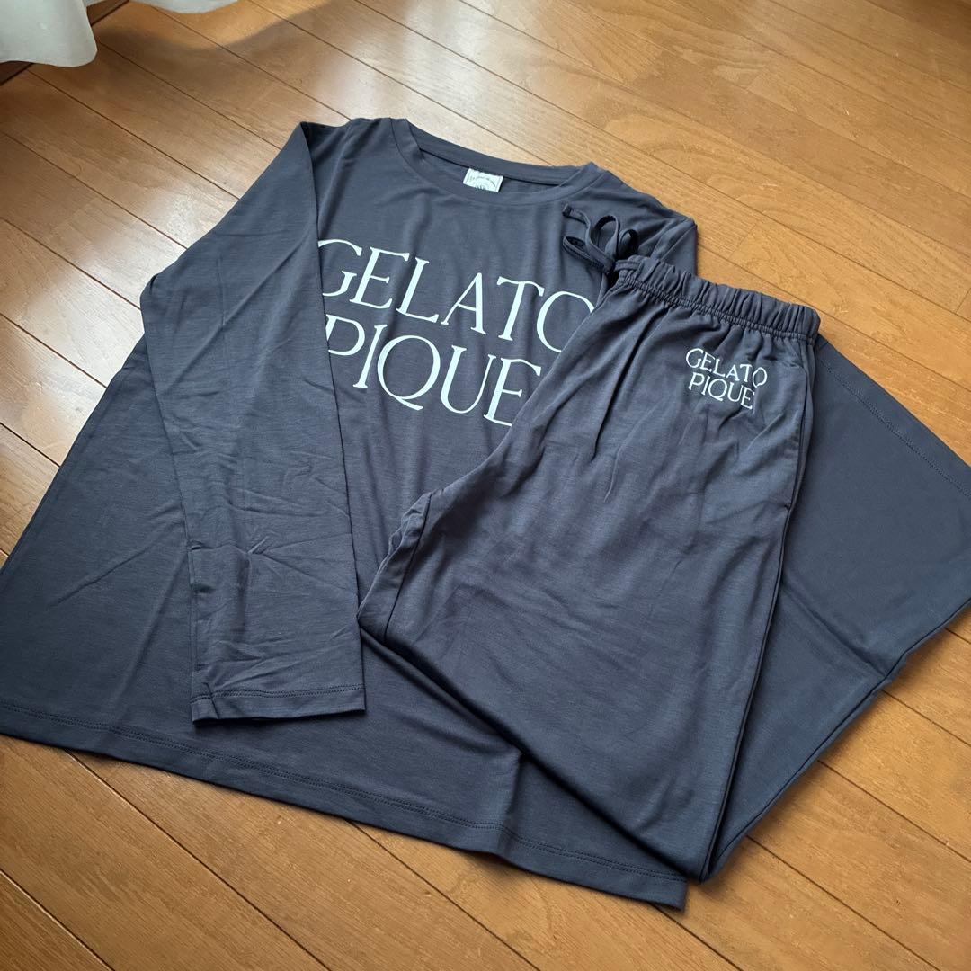 再お値下げ♪ ジェラートピケ ルームウェアセット ダークグレー　新品☆