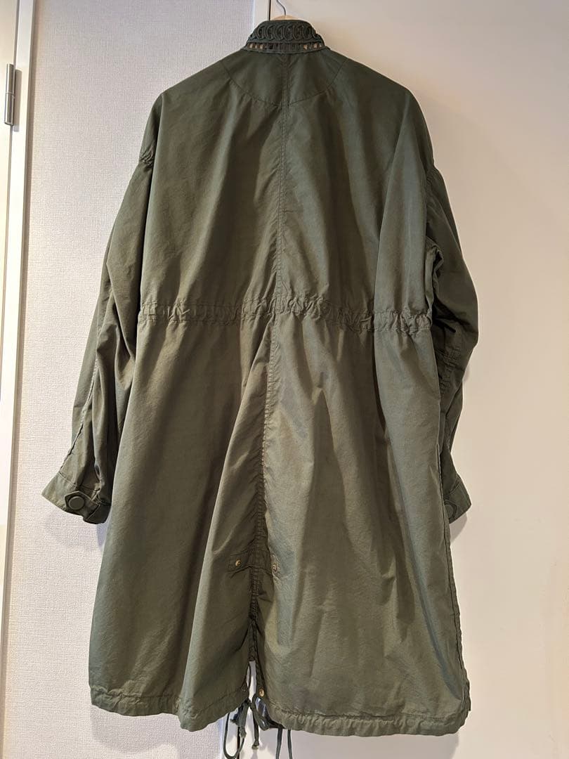 マメ　Cording Embroidered Military Coat