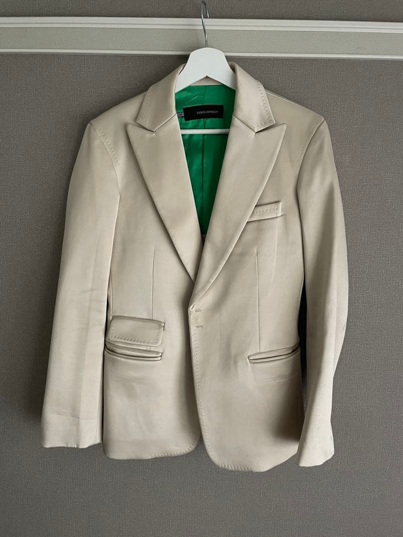 DSQUARED（ディースクエアード）2テーラードジャケット 46 ベージュ