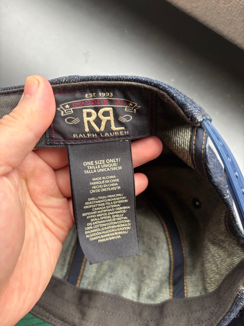 RRL Ralph Lauren デニム ベースボールキャップ
